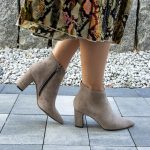 botki damskie malene beżowe