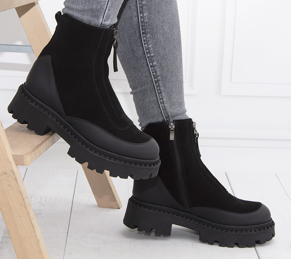 botki damskie skorzane