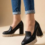 mokasyny damskie skórzane na platformie