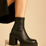 botki skórzane na platformie