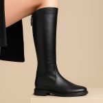 eleganckie kozaki skórzane