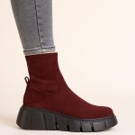 botki skórzane na platformie