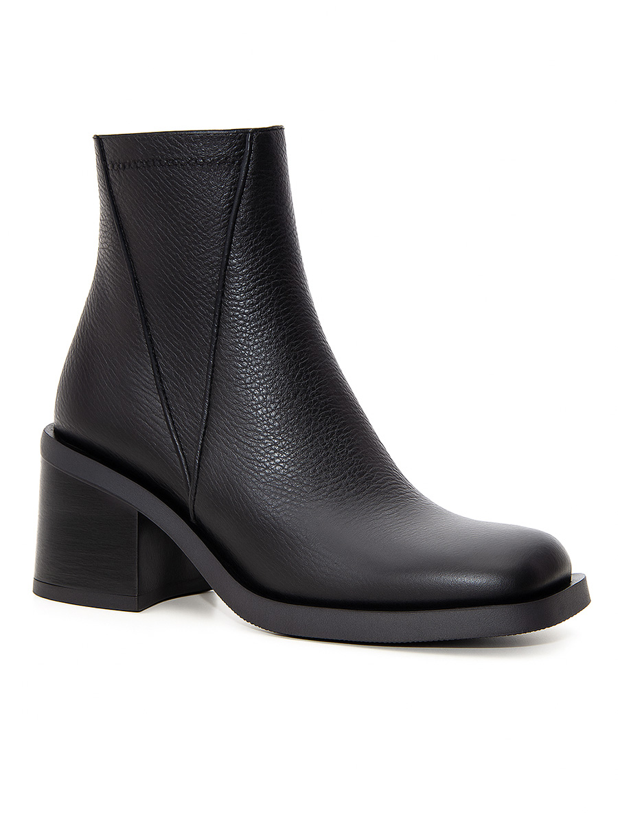 botki skórzane na słupku