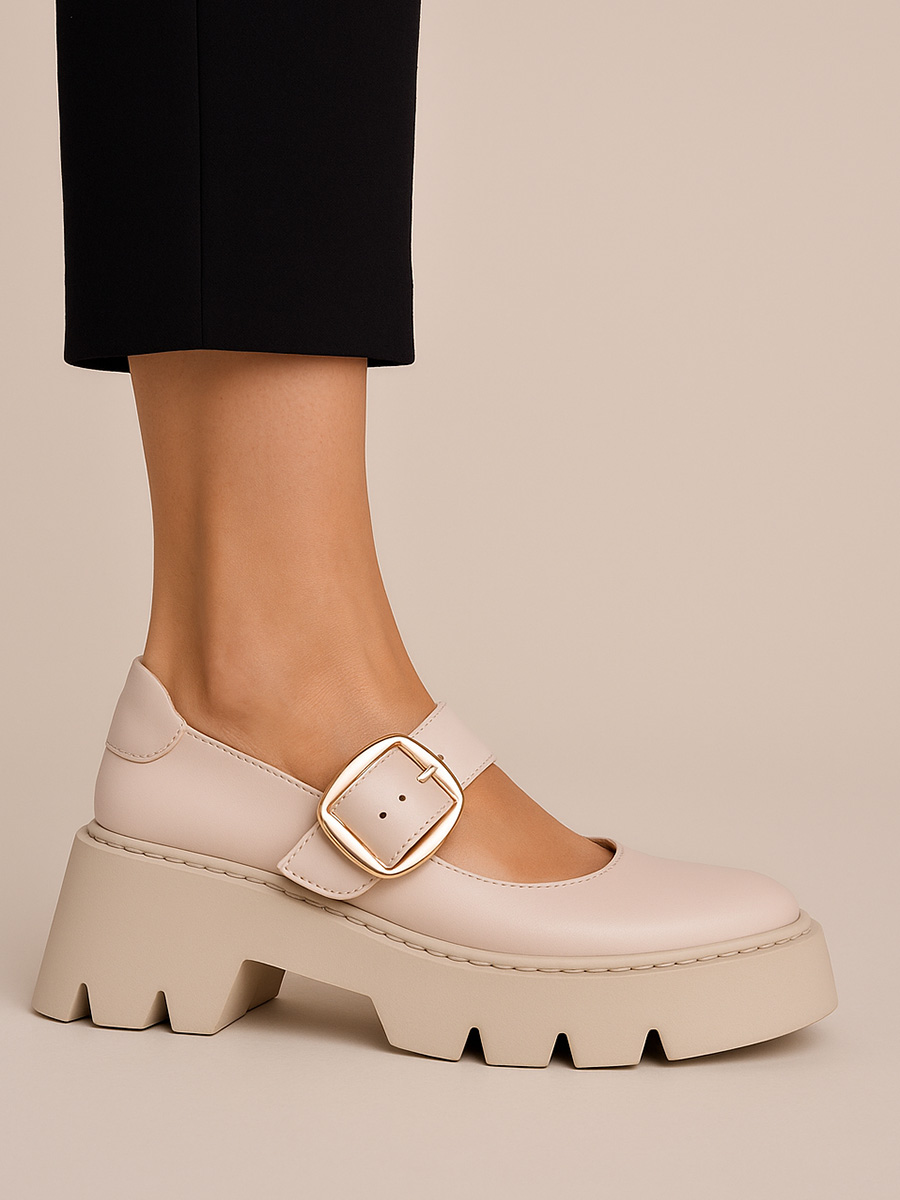 półbuty na platformie quella