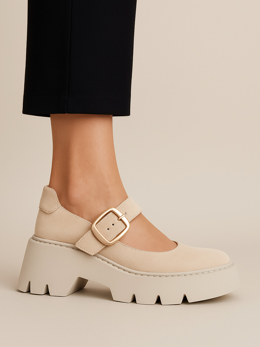 półbuty na platformie quella