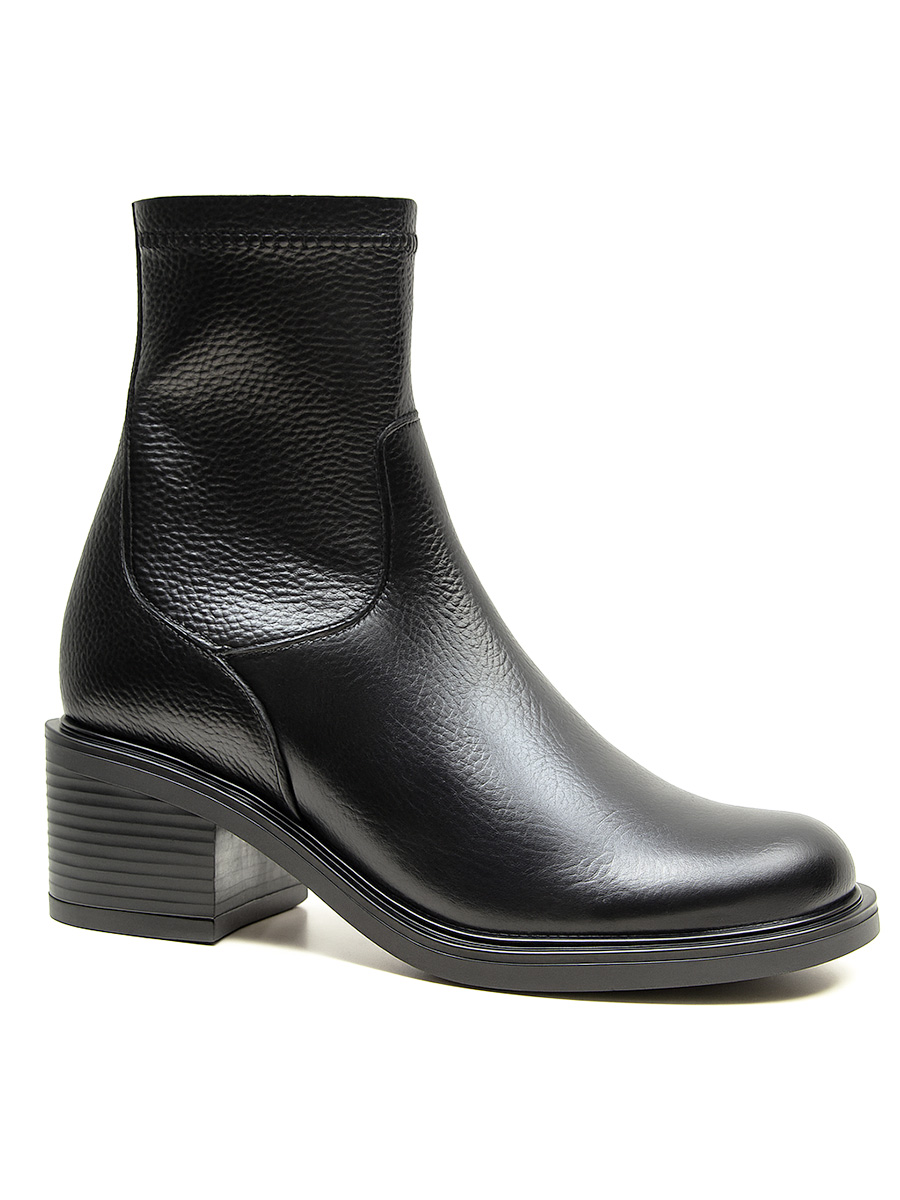 botki skórzane barefoot na obcasie