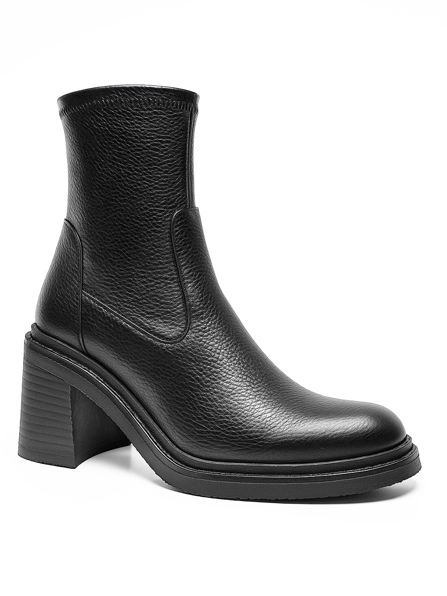 botki skórzane na słupku