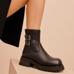 botki skórzane trapery riflesso