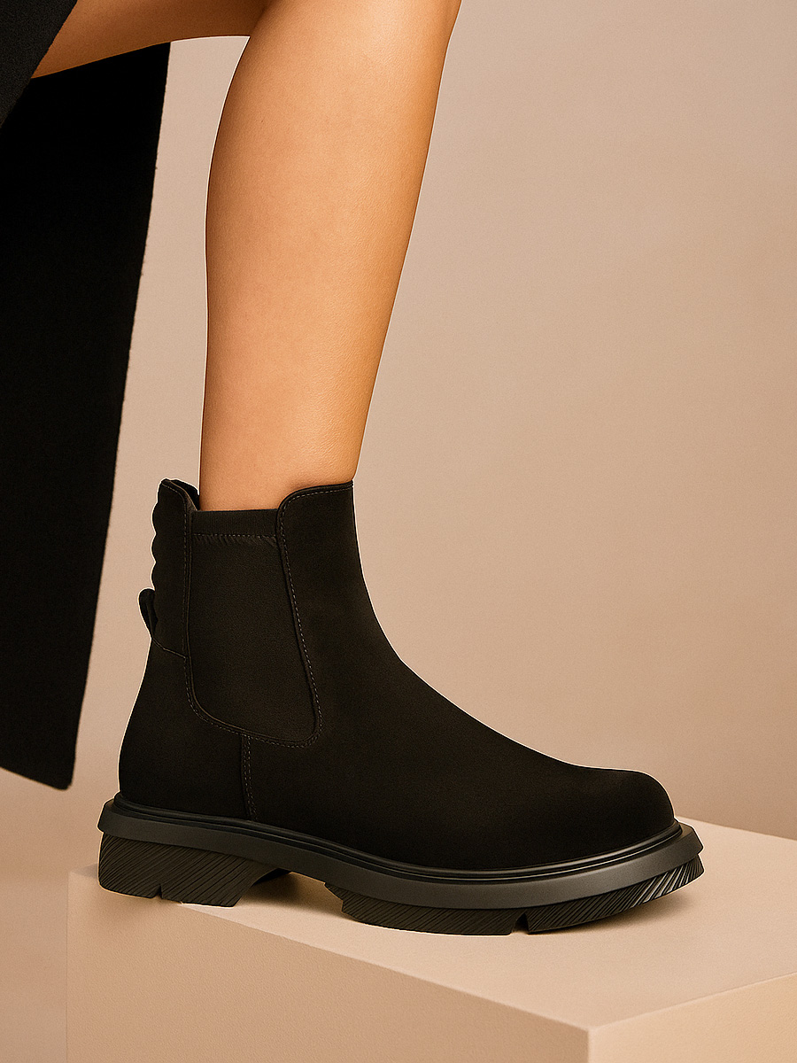 botki skórzane sportowe